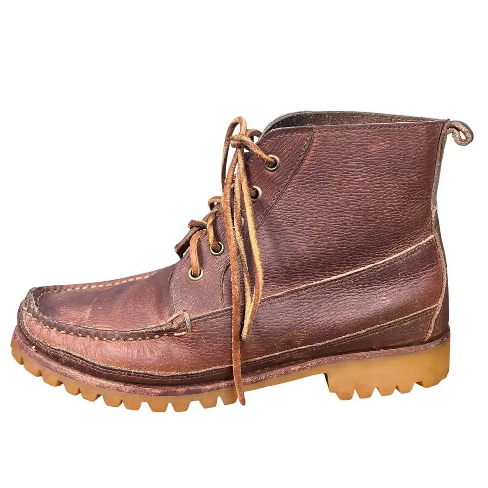 Eastland Kennebunk Brown Leather Heritage Vibram Sole Chukka Boots Size 8.5 D